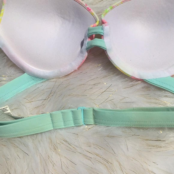 PINK Floral Print Bikini Top - Picture 3 of 3